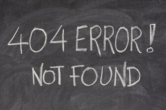 De 404-pagina, vaak vergeten